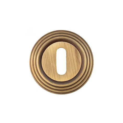 Накладка дверная под ключ буратино на круглом основании Venezia KEY-1 D8 матовая бронза 2 шт.