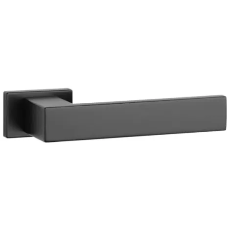 Дверная ручка на прямоугольном основании APRILE PINA RT 7S BK черный