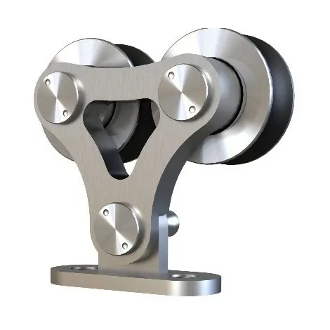 Комплект роликов для раздвижных дверей с верхним треком PR2 матовый хром