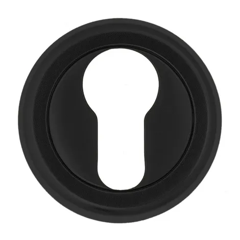 Накладка под цилиндр на круглом основании Fratelli Cattini CYL-1 D1-NM матовый черный 2 шт.