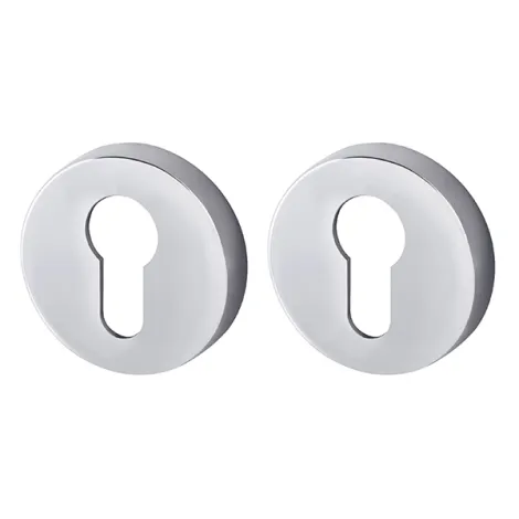 Накладка под цилиндр на круглом основании Armadillo ET URB CP-8 хром, 2 шт