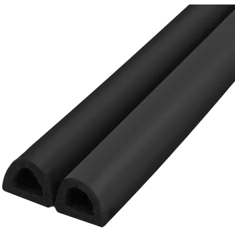 Самоклеящийся уплотнитель, Fuaro ADH/D-14x12mm, BLACK черный 120m