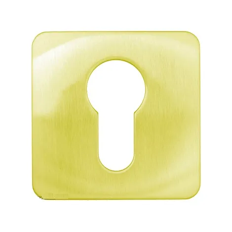 Накладка под цилиндр на квадратном основании COLOMBO PT13-OM матовое золото (2 шт.)