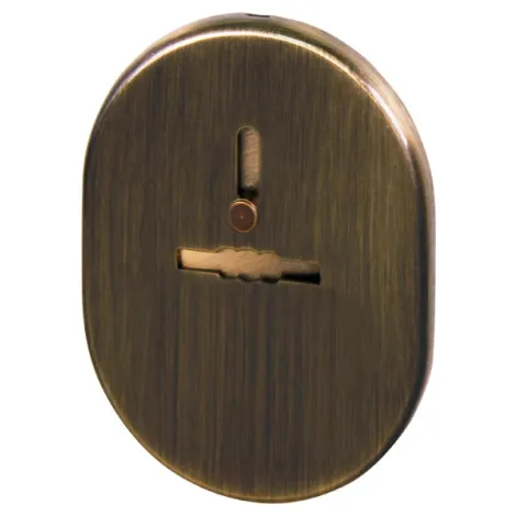 Декоративная накладка Fuaro ESC.S-lift.SF/OV.476 (ESC 476) с шторкой AB зелёная бронза