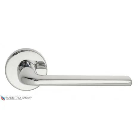 Дверная ручка на круглом основании Fratelli Cattini \"LINEA\" 7-CR полированный хром