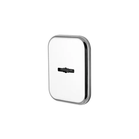 Декоративная квадратная накладка Armadillo на сувальдный замок со шторкой PS-DEC SQ CT (ATC Protector 1) CP-8 хром 