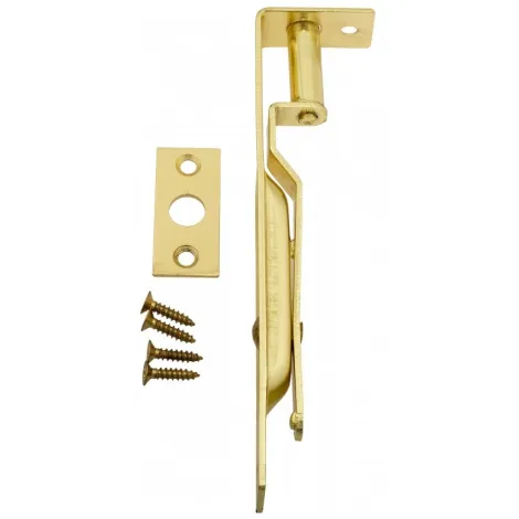 Ригель дверной врезной ALDEGHI 211AO030 300мм полированная латунь