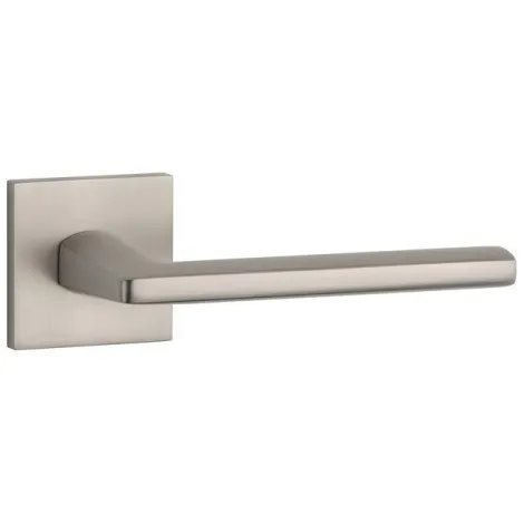 Дверная ручка на квадратном основании STILE EURA Q SLIMM 7mm MSN никель