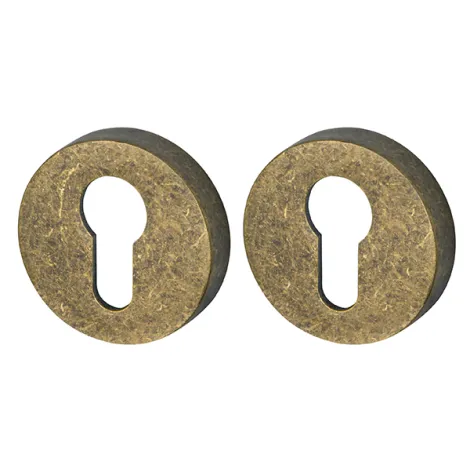 Накладка под цилиндр на круглом основании Armadillo ET URB OB-13 античная бронза 2 шт