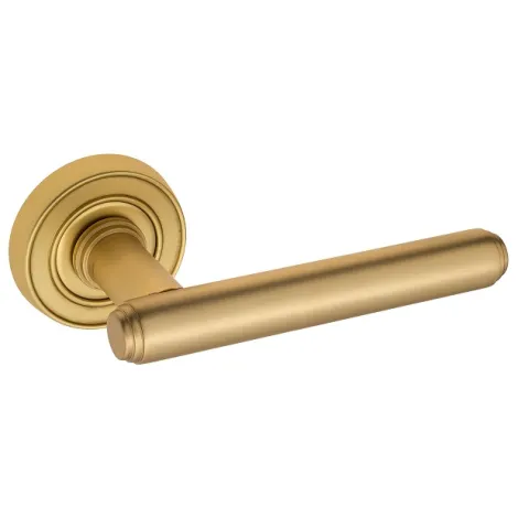 Дверная ручка на круглом основании Venezia \"EXA\" D6 французcкое золото