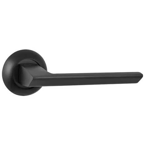 Дверная ручка на круглом основании Punto R.TL54.BLADE (BLADE TL) BL-24 черный