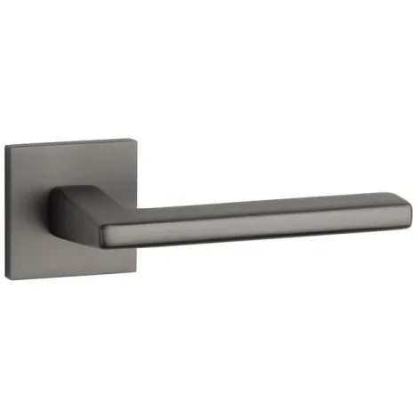 Дверная ручка на квадратном основании STILE ARTA Q SLIMM 7mm MSB титан