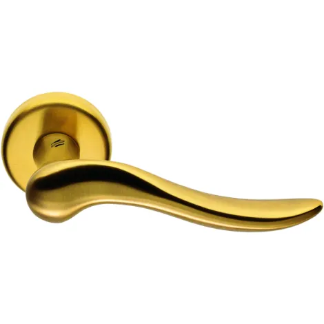 Дверная ручка на круглом основании Colombo Peter матовое золото