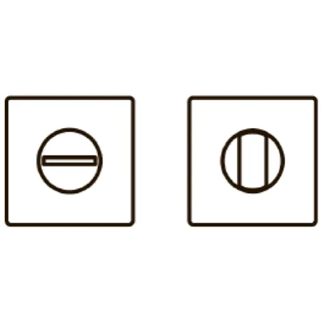 Фиксатор на квадратном основании Fimet 201 F43 сатинированная бронза