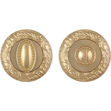 Фиксатор поворотный на круглом основании Fuaro BK6.R.SM58 (BK6 SM) GOLD-24 золото24К