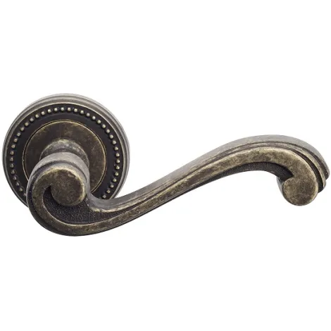 Дверная ручка на круглом основании Venezia \"VIVALDI\" D3 античная бронза