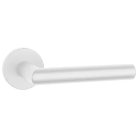 Дверная ручка на круглом основании APRILE ARABIS R 7S WHITE матовый белый