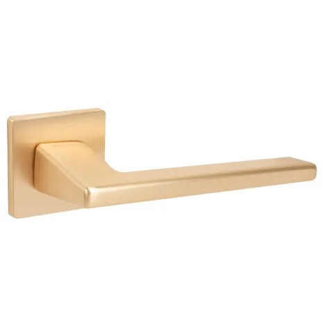 Дверная ручка на квадратном основании Fuaro K.SL52.PRIME (PRIME SL) SSG-39 сатинированное золото