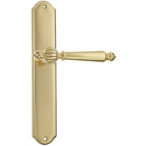 Дверная ручка Venezia \"PELLESTRINA\" на планке PL02 полированная латунь