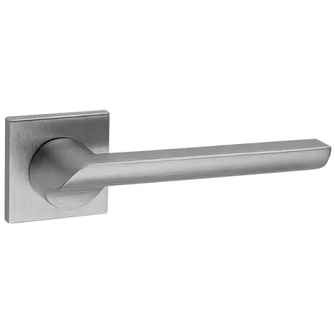 Дверная ручка на квадратном основании Fratelli Cattini \"WOO\" 8FS-CS матовый хром