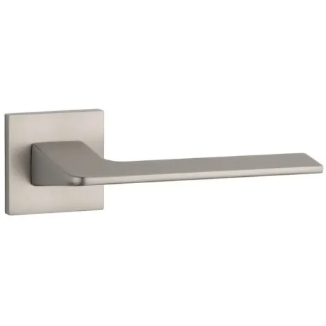 Дверная ручка на квадратном основании STILE OMA Q SLIMM 7mm MSN никель
