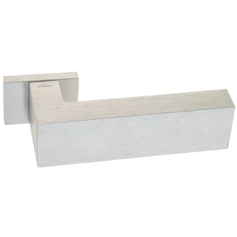 Дверная ручка на прямоугольном основании Fratelli Cattini \"MOUN\" 6-CS матовый хром