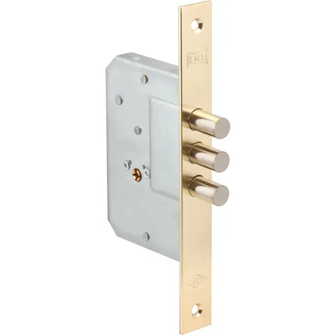 Замок врезной крестообразный Kale Kilit 189/3MF (45 mm) латунь 5 кл.