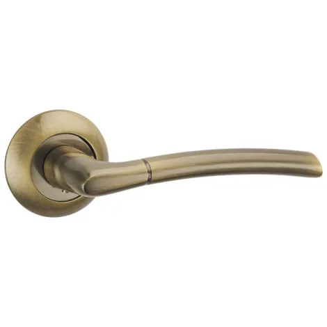 Дверная ручка на круглом основании Punto R.TL54.ARDEA (ARDEA TL) ABG-6 зеленая бронза