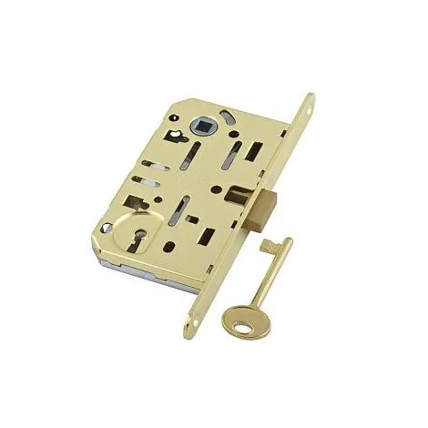 Замок магнитный под кабинетный ключ AGB MEDIANA POLARIS B06101.50.03.640 с ответной планкой латунь