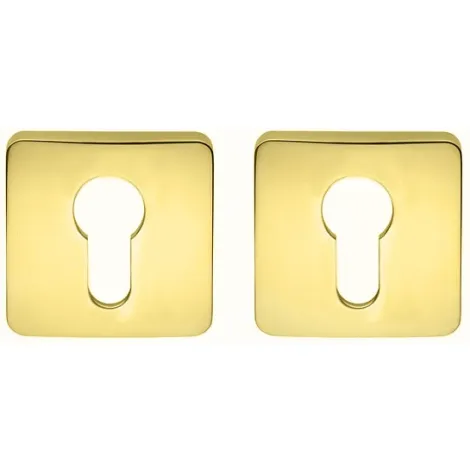 Накладка под цилиндр на квадратном основании Colombo PT 13 полированная латунь