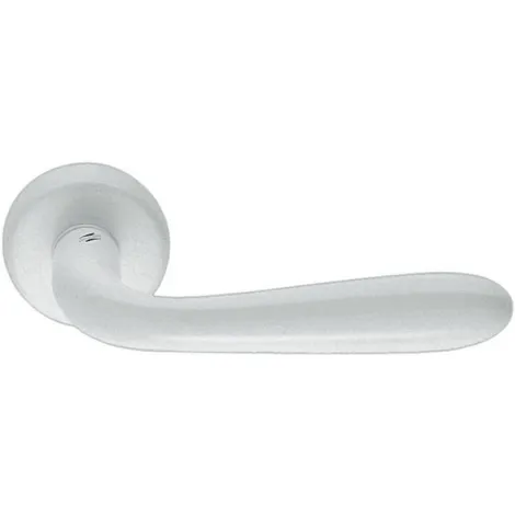 Дверная ручка на круглом основании Colombo Robot CD41 матовый белый