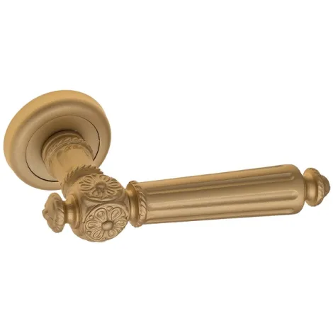 Дверная ручка на круглом основании Fratelli Cattini \"TORCELLO\" D1-BS матовая латунь