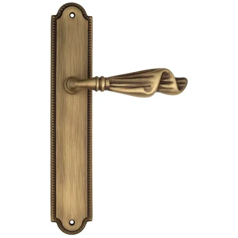 Дверная ручка Venezia \"OPERA\" на планке PL98 матовая бронза