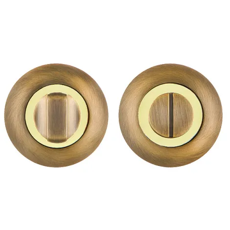 Фиксатор поворотный на круглом основании Fuaro BK6.R.RM54 (BK6 RM) AB/GP-7 бронза/золото