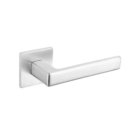 Дверная ручка Tupai на квадратном основании 3095 Q 5S-96 матовый хром