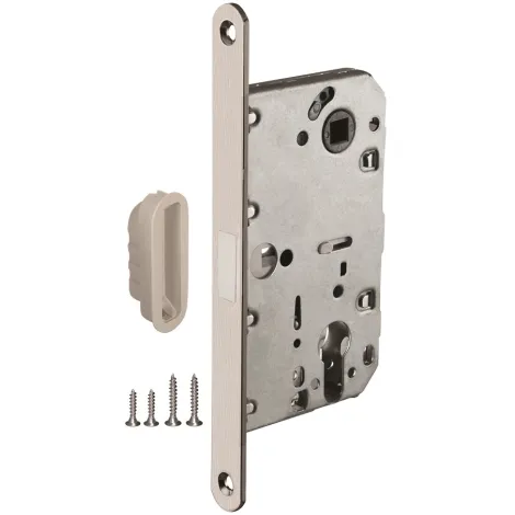 Корпус врезного замка с защелкой Ajax MAGNLN85-50 SN матовый никель