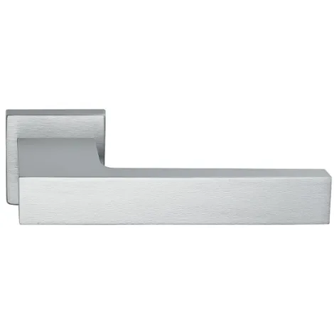 Дверная ручка на квадратном основании Fratelli Cattini \"COSMO A\" 8.7-CS матовый хром