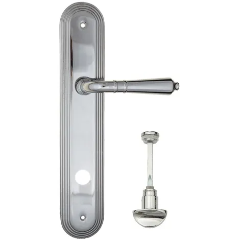 Дверная ручка на планке Fratelli Cattini \"TOSCANA\" WC-2 PL288-CR полированный хром