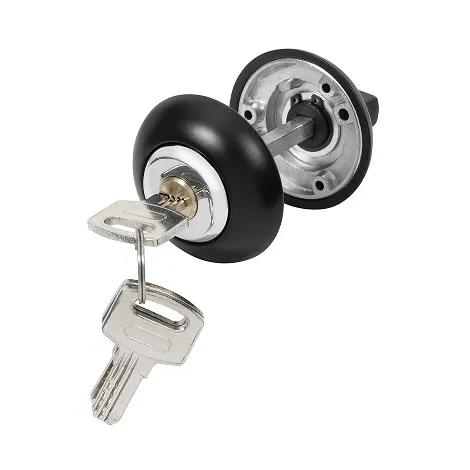 Ручка поворотная с фиксацией ключом Ajax BK6.FIX.JR BL-24 черный