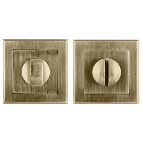 Ручка поворотная на квадратном основании Punto BK6.K.QL52 (BK6 QL) ABG-6 зелёная бронза