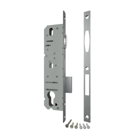 Корпус узкопрофильного замка с роликовой защелкой Fuaro PROF5116-40 CP хром