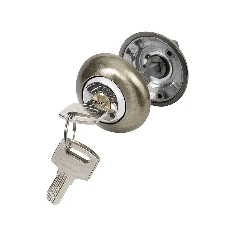 Ручка поворотная с фиксацией ключом Ajax BK6.FIX.JR AB-7 бронза