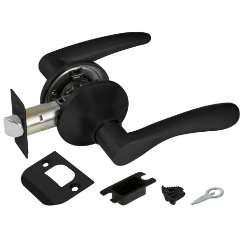 Ручка защелка Punto 6020 BL-P (без фик.) черный