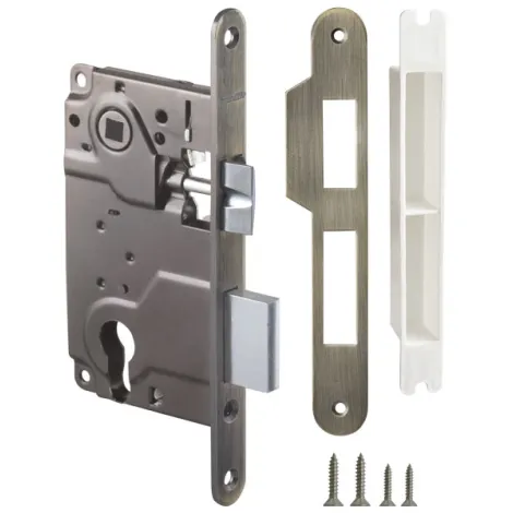 Корпус врезного замка c защёлкой Armadillo METLH25-50 Box (LH 25-50) AB бронза