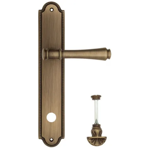 Дверная ручка Venezia \"CALLISTO\" WC-4 на планке PL98 матовая бронза