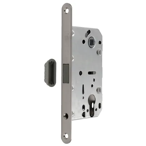 Замок магнитный под цилиндр Magn lock 50x85 MSN никель