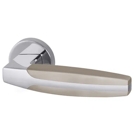 Дверная ручка на круглом основании Armadillo R.URB52.ARC (ARC URB2) SN/CP-3 матовый никель/хром