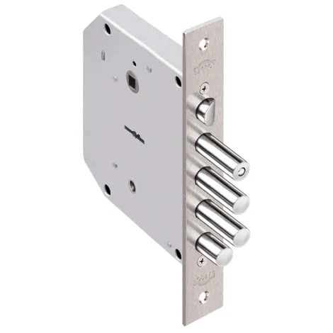 Замок врезной сувальдный с задвижкой и защёлкой Elbor Базальт 1.05.41, 5 кл. /02646/