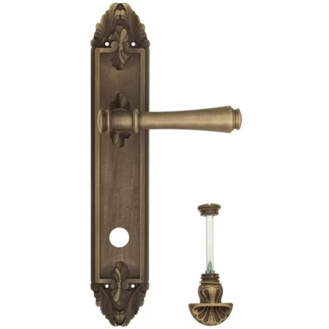 Дверная ручка Venezia \"CALLISTO\" WC-4 на планке PL90 матовая бронза