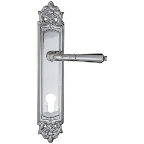 Дверная ручка на планке Fratelli Cattini \"TOSCANA\" CYL PL96-CR полированный хром